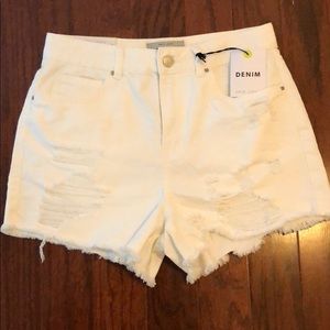 BRAND NEW!!  White Denim Shorts